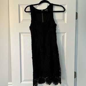 Lulus black floral patterned dress